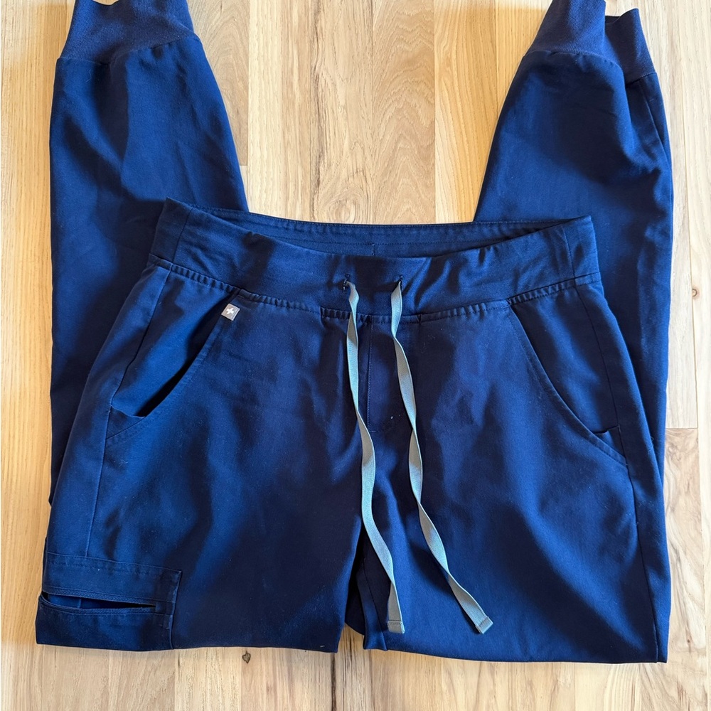 Navy Blue Figs Zamora jogger scrubs